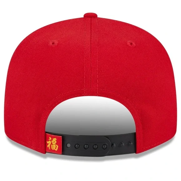 New Era Red/Black Golden State Warriors 2024 Lunar New Year 9FIFTY Snapback Hat